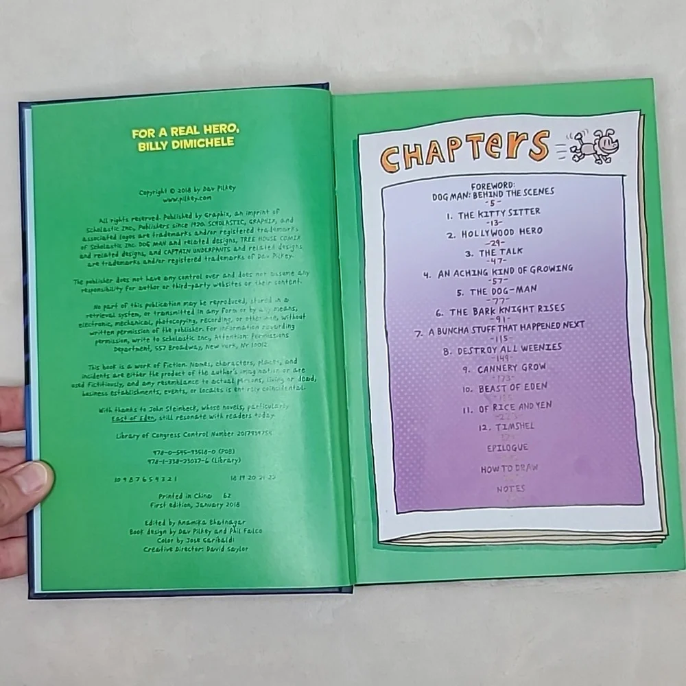Kids/Childs Dog Man Two Book Set by Dav Pilkey 'Lord of the Fleas'/'And Cat Kid'
